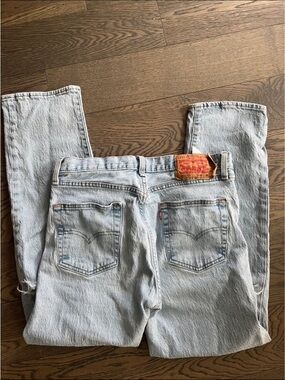 Vintage Levi's 501 Light Wash Straight-Leg Jeans